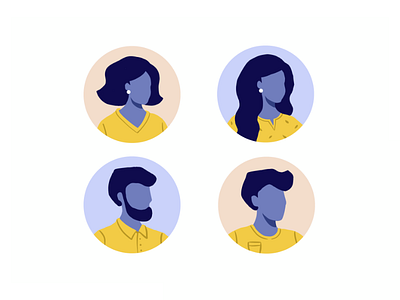 Koud - Avatars for cryptocoin app avatars icons illustration