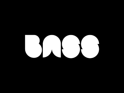 Bass Logo branding contemporary design graphic design logo logo design party typography