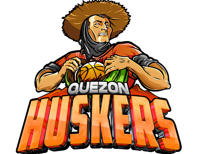 Quezon Huskers' Logo idea design graphic design illustration logo vector