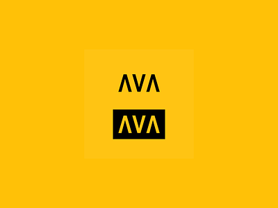 'AVA' : Brand Identity a ava branding delivery design graphic design logistics logo minimal typography vector visual design yellow