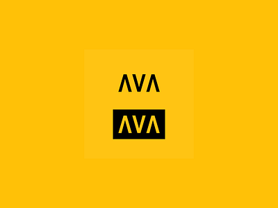 'AVA' : Brand Identity a ava branding delivery design graphic design logistics logo minimal typography vector visual design yellow