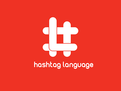 Hashtag Language branding identity logo travel
