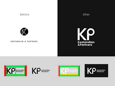 KP Logo architecture brand corporate design firm logo rebranding