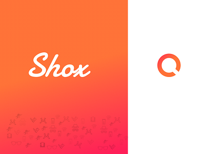 Shox Logo + Icon branding design fashion glyph icon logo shopping