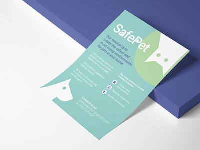 SafePet Branding - Brochure brand design branding cat cats dog dogs flier graphic design leaflet print print design safepet