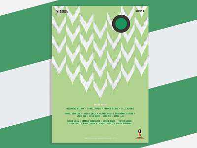 Nigeria World Cup Poster football graphic design poster poster design russia 2018 soccer world cup