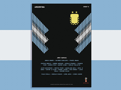 Argentina World Cup Poster argentina football graphic design poster poster design soccer world cup