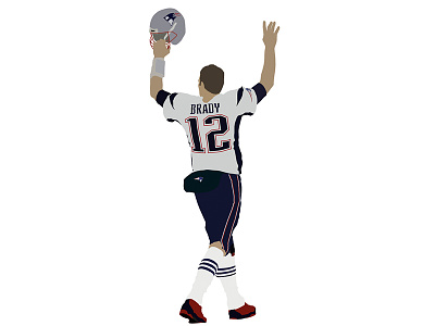 Tom Brady Illustration football illustration new england new england patriots patriots super bowl tom brady