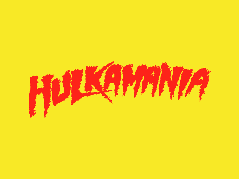 Hulkamania! after effect animation gif hulk hogan hulkamania hulkbuster illustration loop walk cycle wrestle wrestling wwe