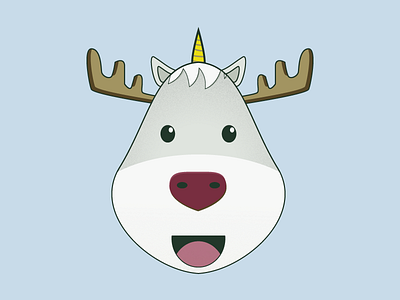 Rudolph the Red Nose Unideer christmas illustrator reindeer rudolph vector
