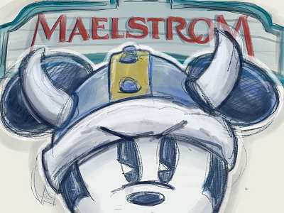 Maelstrom Sketch doodle epcot maelstrom mickey mof1 mof1challenge sketch