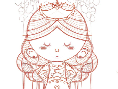 The Queen of Putrescence buttercup doodle princess bride sketch squaredco