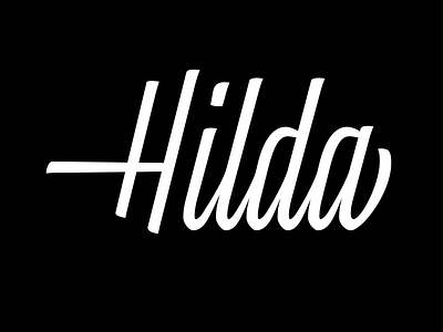 Hilda. branding coffee coffee shop design lettering lettering art lettering logo logo type vector