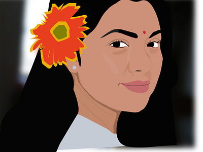 Illustration of an Actress