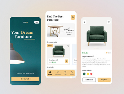 My First Shot - Furniture App branding dailyui figma ui