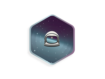 Odyssey astronaut design explore future icon illustrator logo logodesign scifi space stars vector