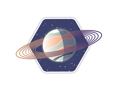 OC10-1419 art astronaut design designer explore future illustration illustrator planet ring space vector