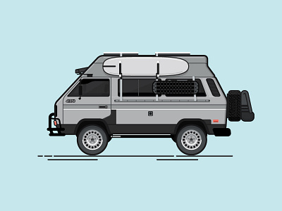 Westfalyeah 004 auto cars illustration vanagon vanlife vector vehicles volkswagen wesfalia westfalyeah