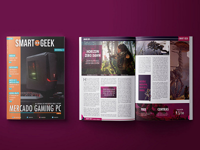 Concept magazine - SmartGeek cover book editorial design gaming graphic design illustrator indesign magazine photoshop revista