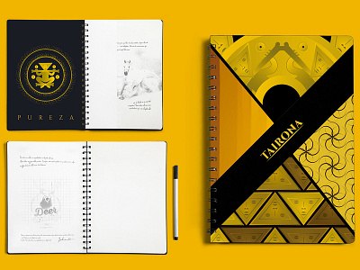 Notebook design - TAIRONA colombia cover book cover design design editorial design graphic design illustrator photoshop tairona