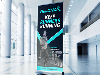 Running Tech Pull Up / Roll Banner