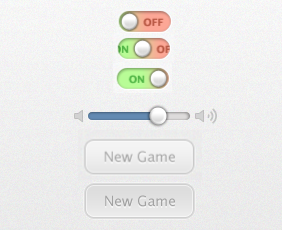 Towers settings - Controls button controls game iphone settings slider toggle towers