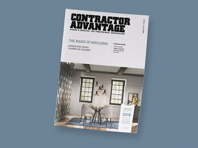 Contractor Advantage Magazine - March/April 2017 construction contractor creative design editorial industry layout magazine pagedesign print series typography