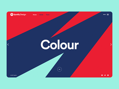 Spotify Design Team Website brand branding color design grid product design spotify ui ux web web design webpage website website design