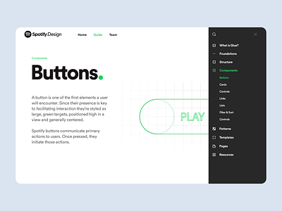 Spotify Design Team Website brand branding color design grid spotify system typography ui ux web web design website website design