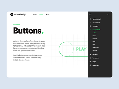 Spotify Design Team Website