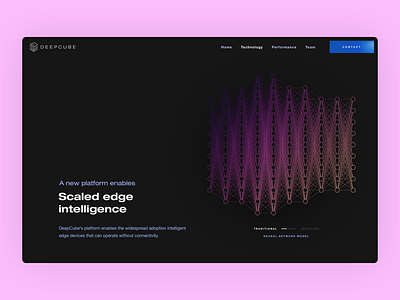 DeepCube Marketing Page - Traditional Neural Network