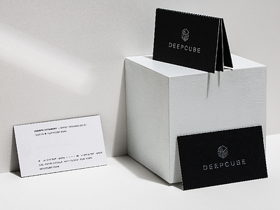 DeepCube Business Cards – Designed and Developed with AI ai artificial intelligence brand brand design brand identity branding collateral deep learning graphic design identity design logo photography print typogaphy