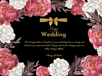 Elegan Wedding Greeting Card