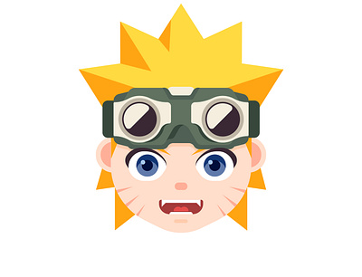 Naruto Uzumaki, vector daily illustration 2022 2d anime artwork challenge character daily design flat graphic graphic design head character illustration inspiration logo ui vector