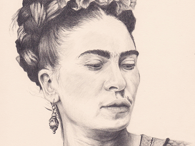 Frida contrast drawing frida kahlo pencil realism shading sketch