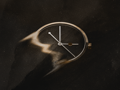 AARK Contest black gold minimalism simple stark texture time watch
