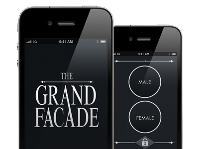 The Grand Facade iphone logo ui