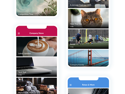 Letterbox UI Layout app design layout design list layout mobile app design mobile layout ui ux