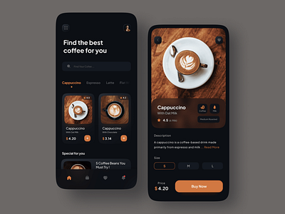 Simply Coffee | Mobile App UI