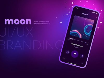 Moon meditation | Mobile app UI / UX