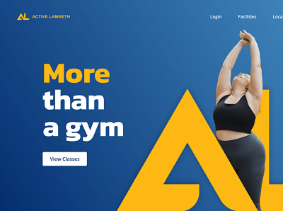 Gym Landing page