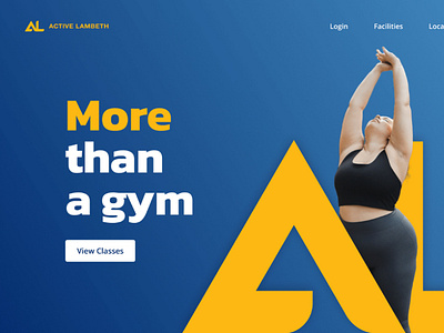 Gym Landing page