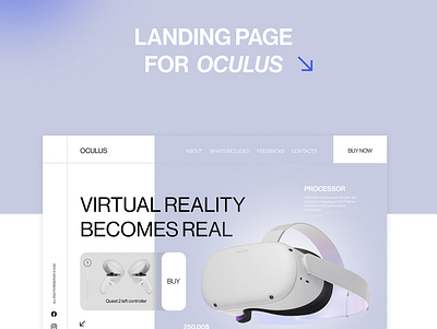 Oculus | Landing page