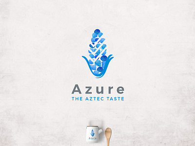 Azure Logo abstract aztec corn logo texture
