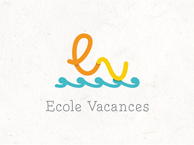 Ecole Vacances logo design