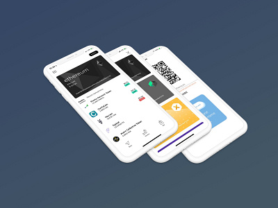 Dexwallet new UI blockchain crypto ethereum mobile ui ux wallet