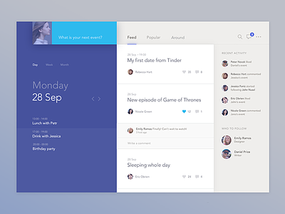 Social calendar app