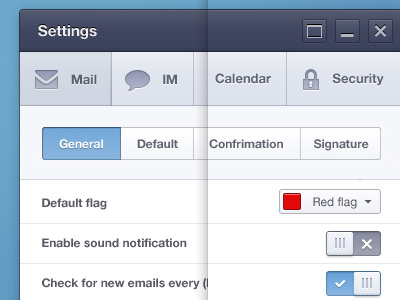 Settings settings. app ui