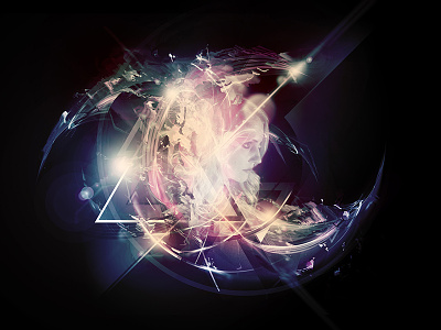 Clarity abstract blue dark endeffect female photomanipulation photoshop pink precurser