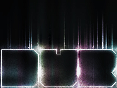 Dub color dubstep glow noise texture typography